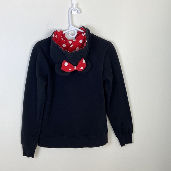 Disney Parks Minnie Mouse Ears Zip-up Hoodie Casual Polka Dot Colorful Kidcore - Picture 6 of 8